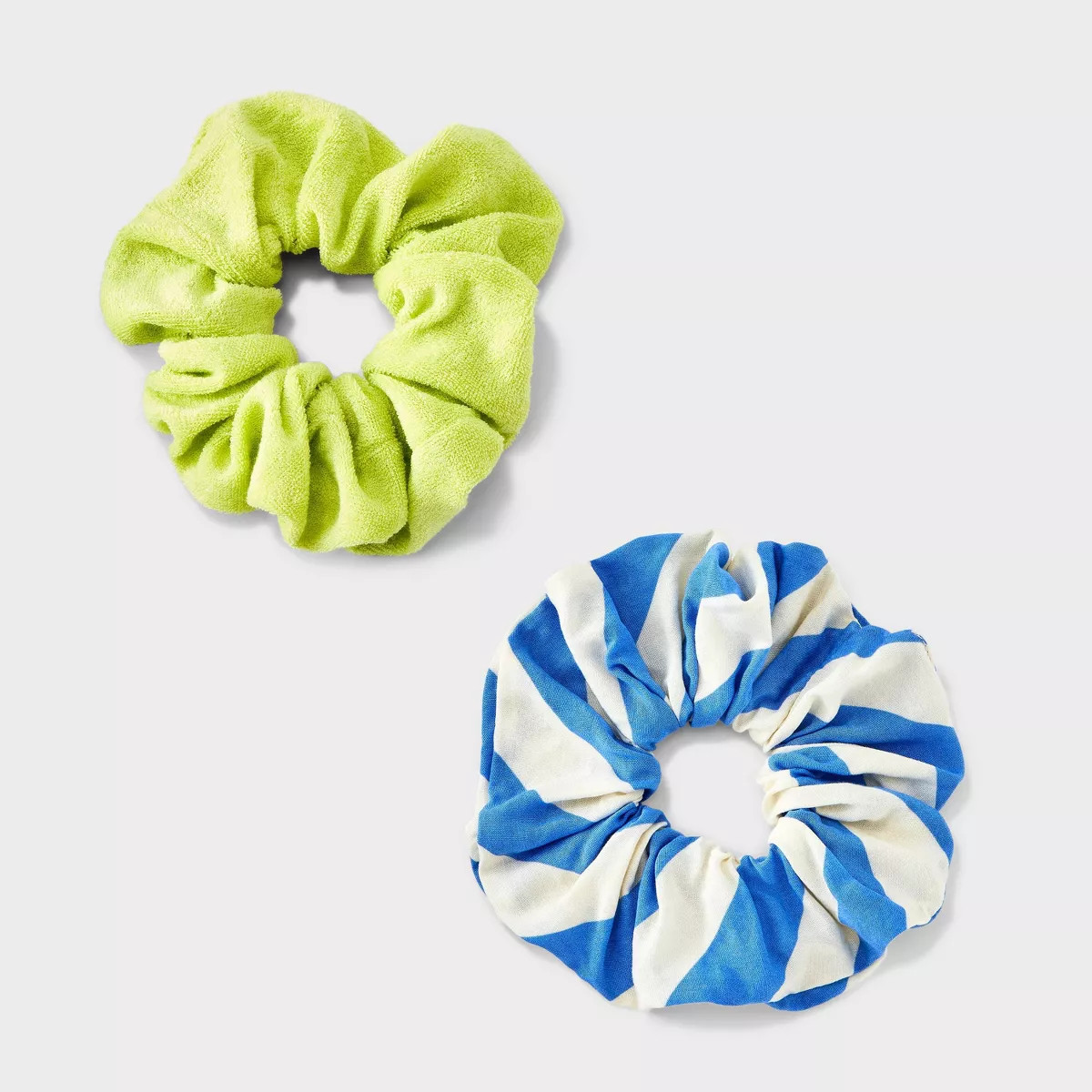 Striped Hair Twister Set 2pc - A New Day™ Blue/Lime | Target