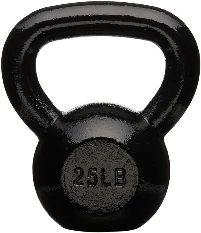 Amazon Basics Enamel Finish Cast Iron Kettlebell Weight | Amazon (US)