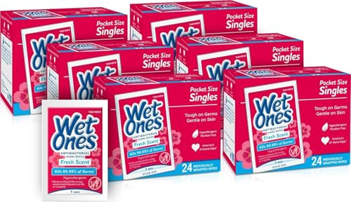 Individually wrapped, Travel hand sanitizer wipes, Made with aloe, Hypoallergenic, Paraben free, ... | Amazon (US)