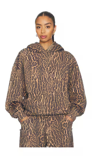 Blake Hoodie in Olive Leopard | Revolve Clothing (Global)