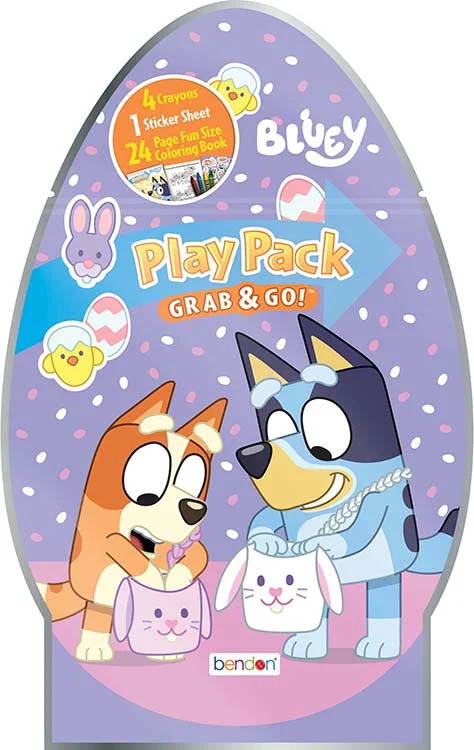 Bluey Easter Activity Play Pack with Coloring Book and Mini Crayons, Paperback by Bendon | Walmart (US)
