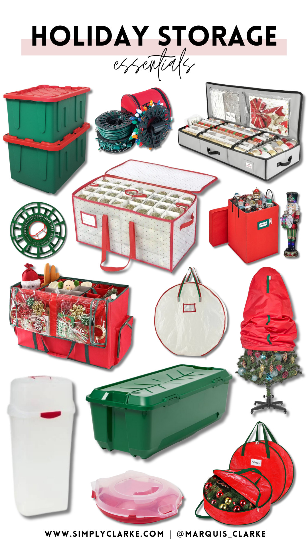 Holiday storage essentials! Packing decor away the right way makes next year so much easier. All my favorite bins and organizers are linked! 

 #LTKHoliday #LTKSeasonal