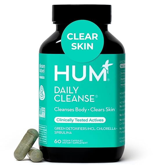HUM Daily Cleanse Acne Supplements for Women & Men, Gentle Digestive Cleanse for Clear Skin Suppo... | Amazon (US)