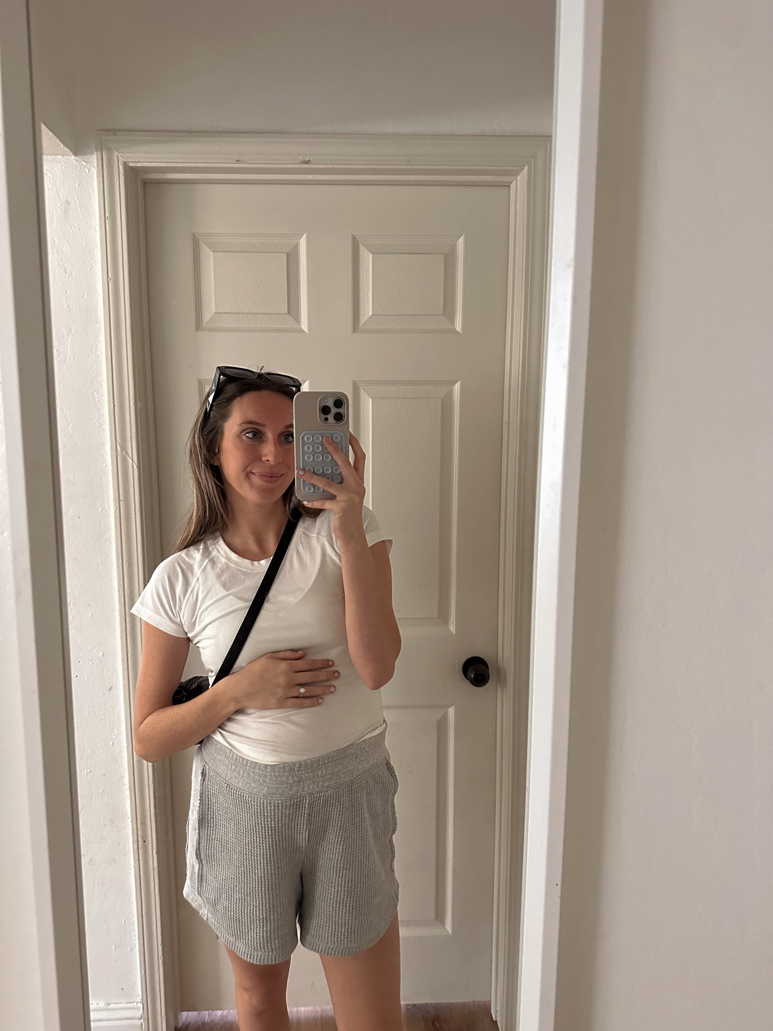 on the go bump outfit ft. the comfiest aerie shorts 

#LTKSale #LTKbump