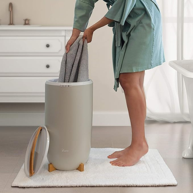 Zadro TWB Towel Warmer, Large | 20L | 12" Dia. x 21" Tall, Gray | Amazon (US)