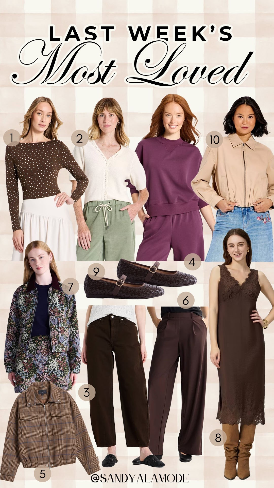 Last week’s most loved // fall fashion // target // Walmart // kohls // floral jacket // comfy matching loungewear set // woven flats

#LTKSeasonal #LTKootd