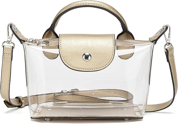 Y&R Direct Clear Bag Purse Stadium Approved Transparent Handbags See Through Crossbody Bag for Concerts Sports Events | Amazon (US)