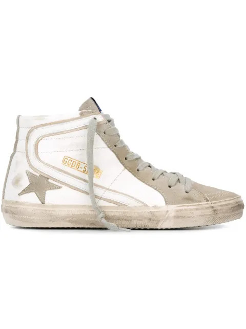 Golden Goose'Slide' hi-top sneakers | Farfetch (US)