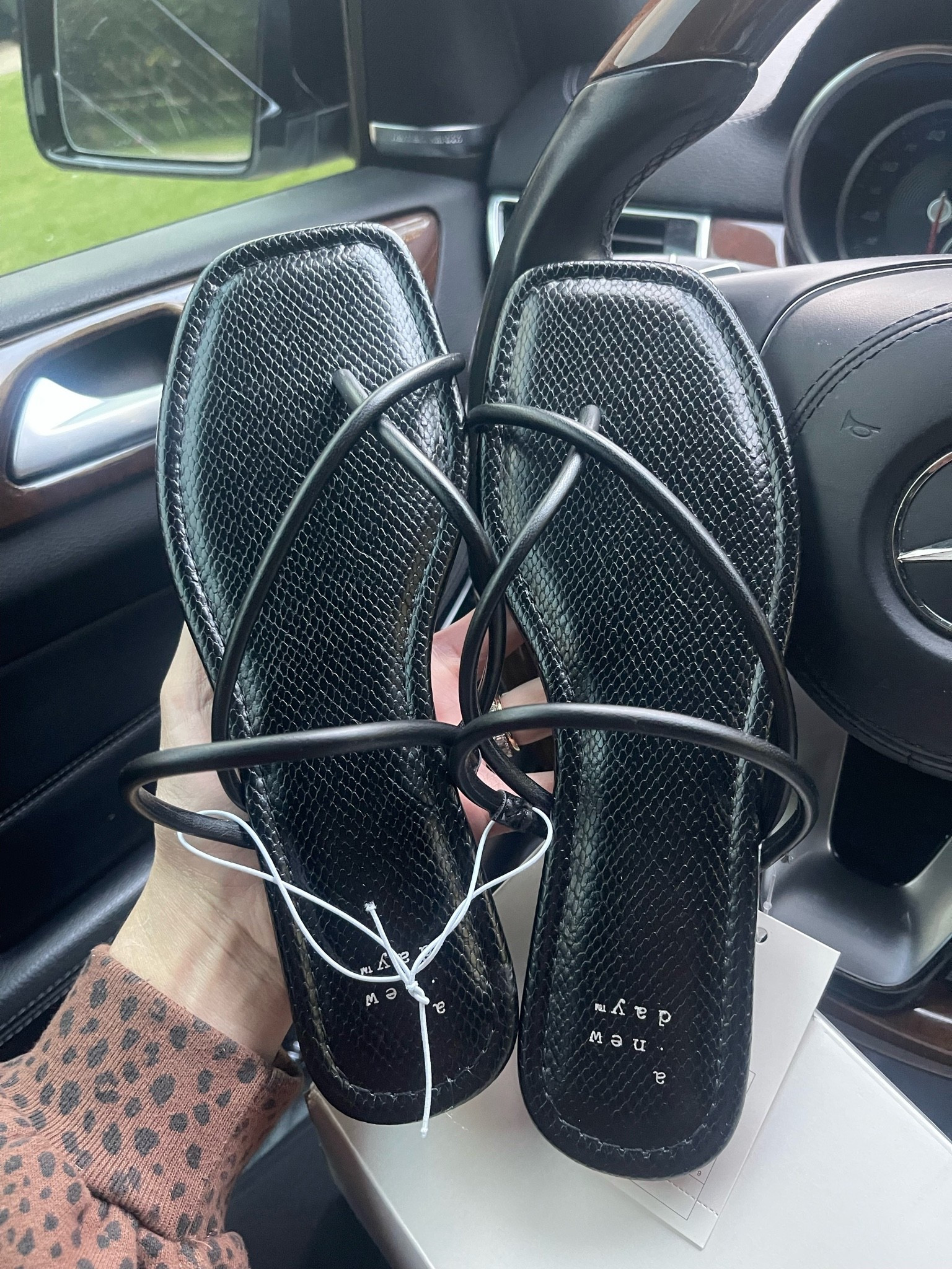 Cutest black target slides. Very comfy I love the square and the straps do not hurt the top of your foot.  These look high-end. 
#targetshoes #targetsandals

#LTKOver40 #LTKmomlife #LTKootd