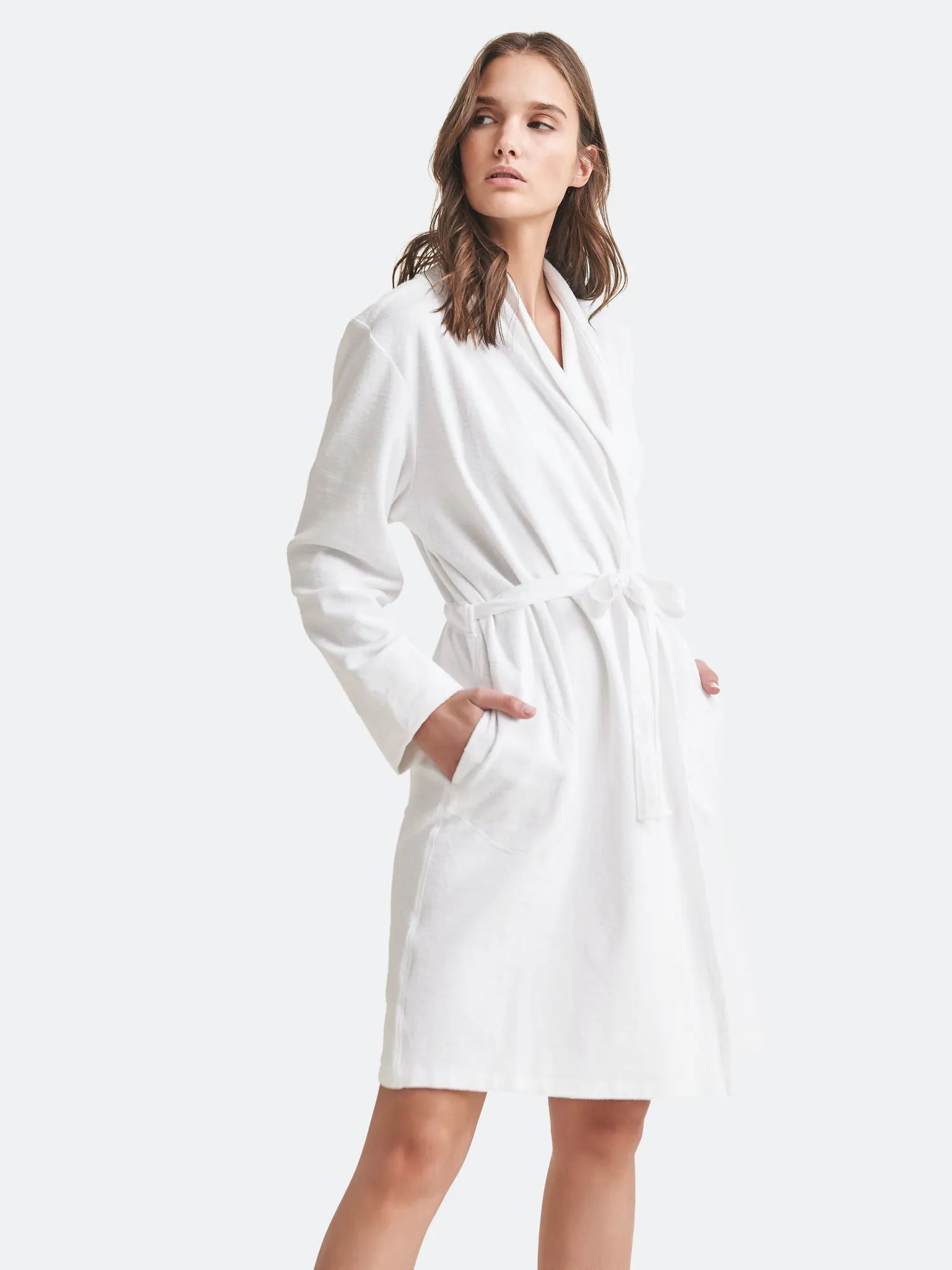 French Terry Robe with Belt | Verishop