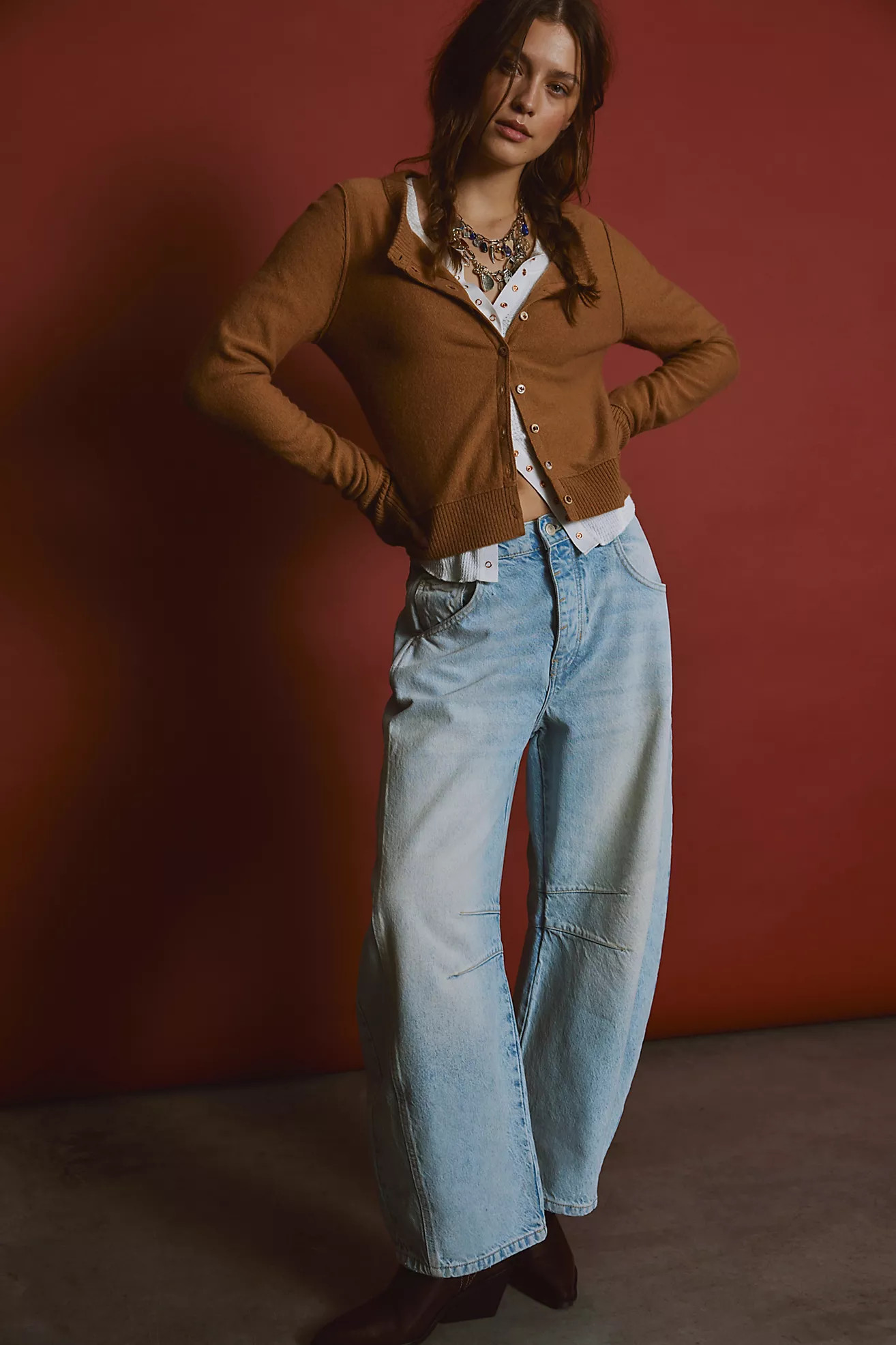 We The Free Good Luck Mid-Rise Barrel Jeans | Free People (Global - UK&FR Excluded)