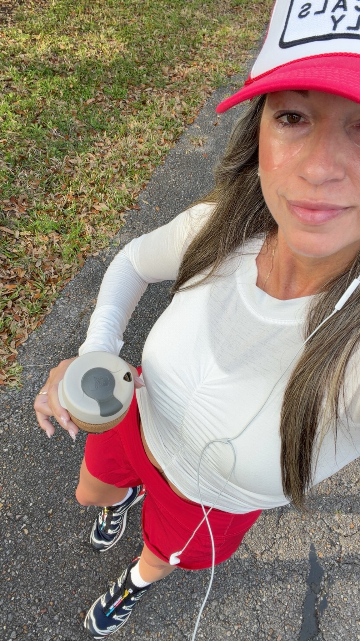 Medium top
6 in shorts 
Shoes TTS 

#LTKfitnessgoals #LTKActive #LTKootd