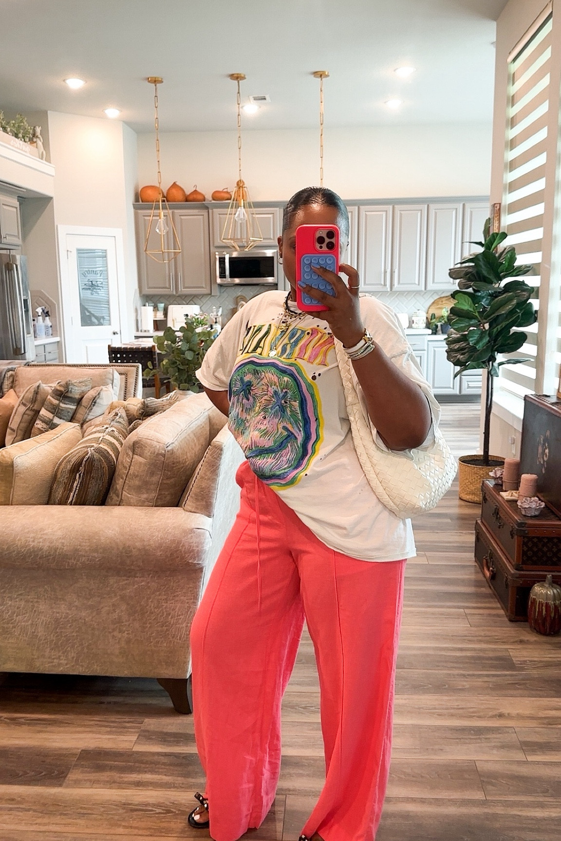 


Top-  medium 
Pants -  medium 
Slides-  tts 

Vacation outfit - linen pants-  affordable outfit - graphic tee - oversized tee - summer - summer outfit -  #ltkfindsunder50 #ltkshoecrush #ltkstyletip  