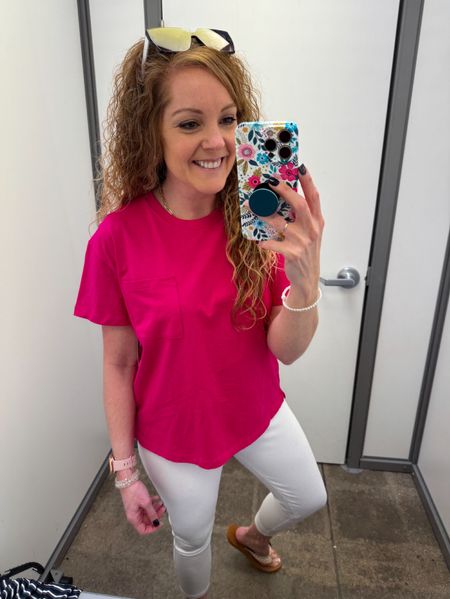 $7.98 Walmart Time and Tru Women's Short Sleeve Boyfriend T-Shirt / spring outfit / summer outfit / date night / travel outfit / comfy tee / affordable fashion / workwear / work outfit / work top 

#LTKworkwear #LTKover40 #LTKfindsunder50