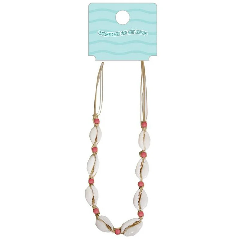 Beach Style 18+3" Shell Coral Gold Necklace, 1 Piece | Walmart (US)