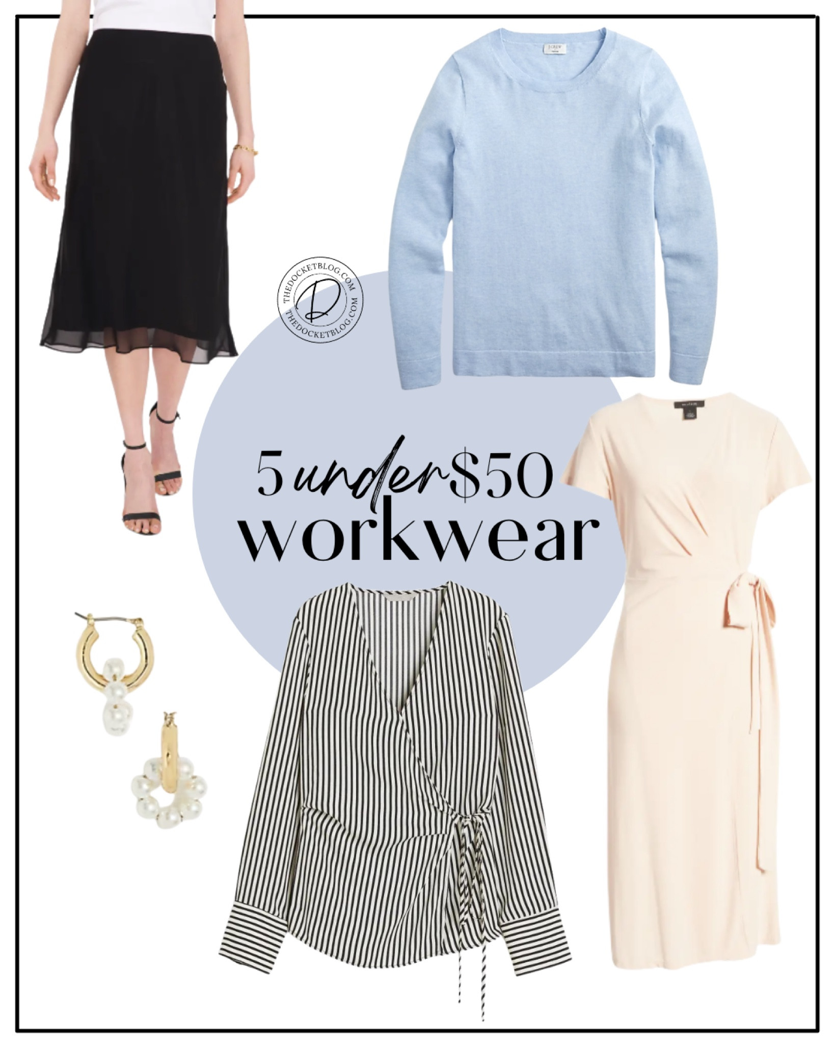 5 under $50 workwear 

Business professional workwear and business casual workwear and office outfits 

#LTKworkwear #LTKunder50 #LTKstyletip