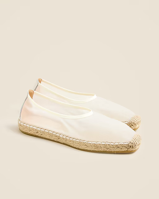 Made-in-Spain espadrille flats in mesh | J. Crew US