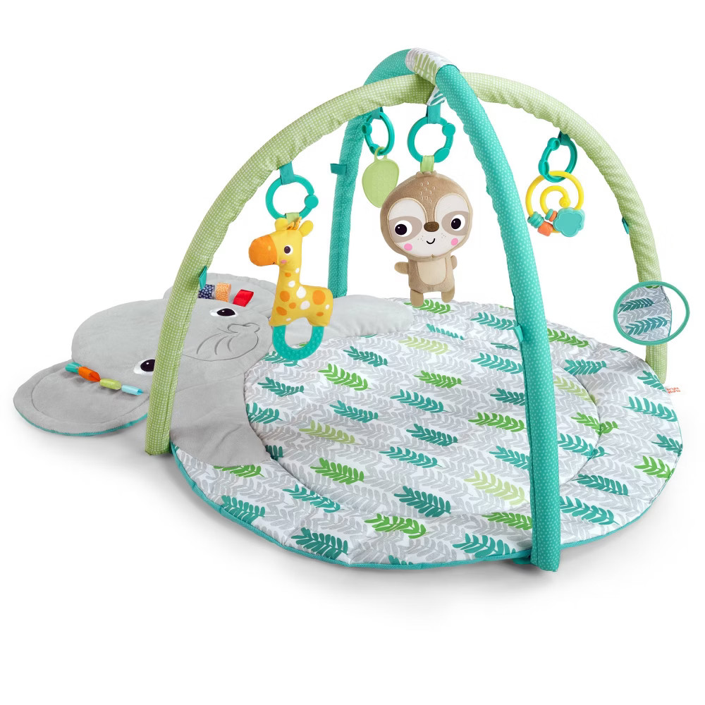 Bright Starts Hug-n-Cuddle Elephant Activity Gym - Blue | Target