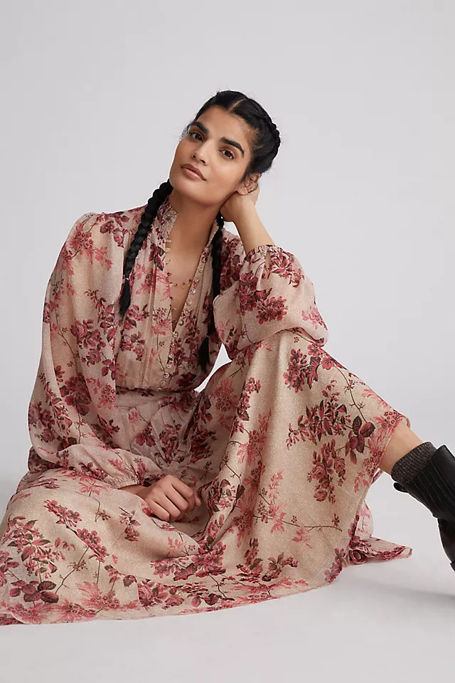 Let Me Be Floral Maxi Dress | Anthropologie (US)