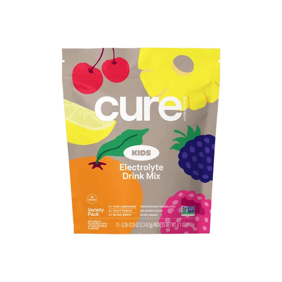 Cure Hydration - Kids Electrolyte Drink Mix | Plant-Based Pediatrician Formulated Rehydration | N... | Walmart (US)
