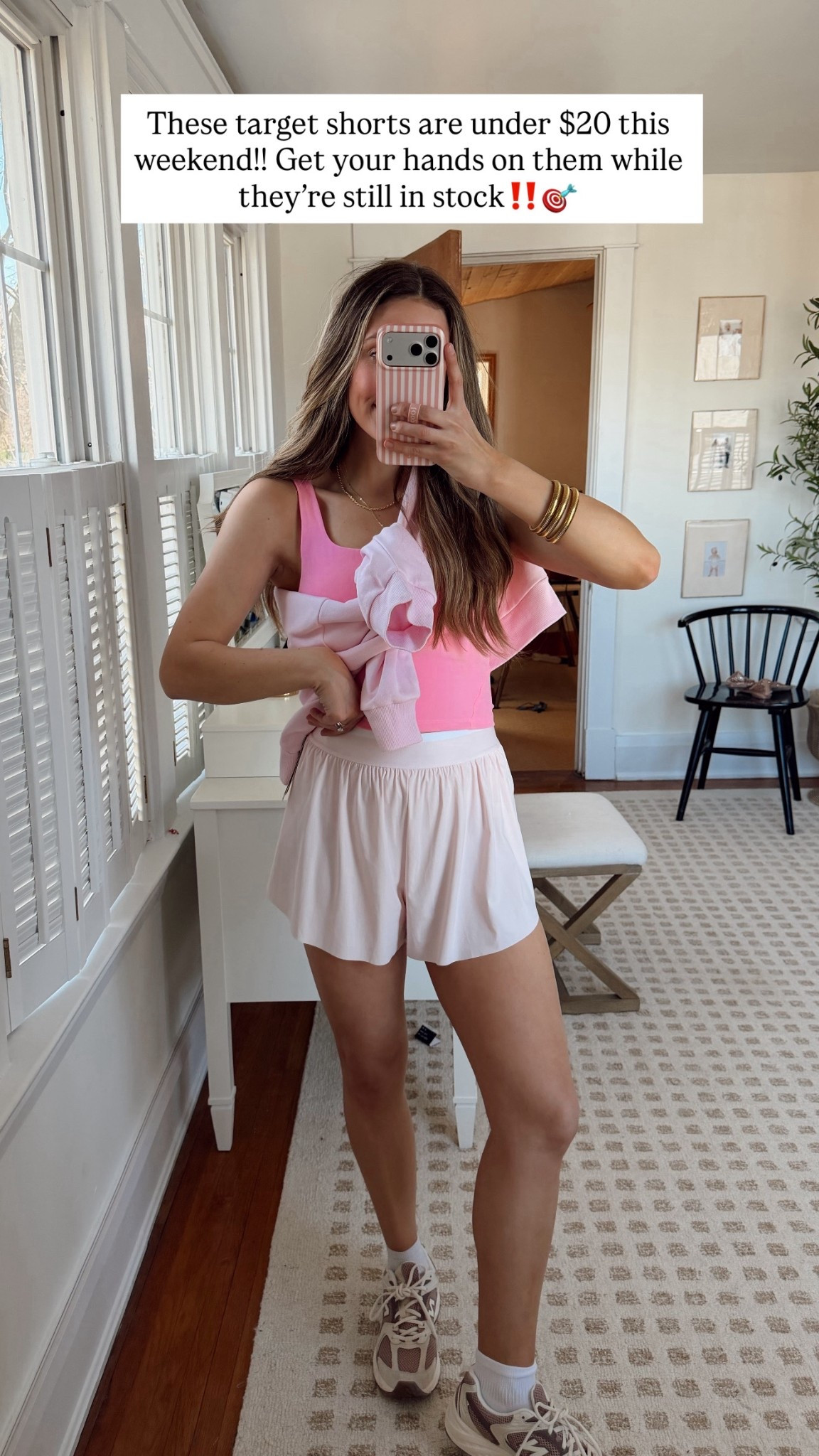 Whole outfit on sale! 
Flutter shorts size M (wish I sized down) 
Size M top 
Size L mock neck 

#LTKSeasonal #LTKSpringSale #LTKootd