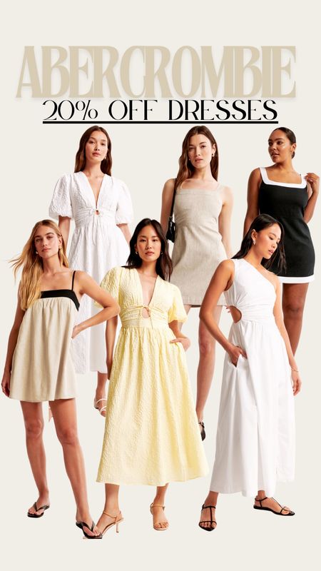20% off dresses at Abercrombie.

Day dresses, maxi dress, sun dress, linen dress, summer dress

#LTKsummer #LTKeurope #LTKstyletip