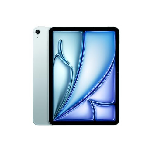 Apple iPad Air 11-inch (M2): Built for Apple Intelligence, Liquid Retina Display, 1TB, 12MP Front/Back Camera, Wi-Fi 6E + 5G Cellular, Touch ID, All-Day Battery Life — Blue | Amazon (US)