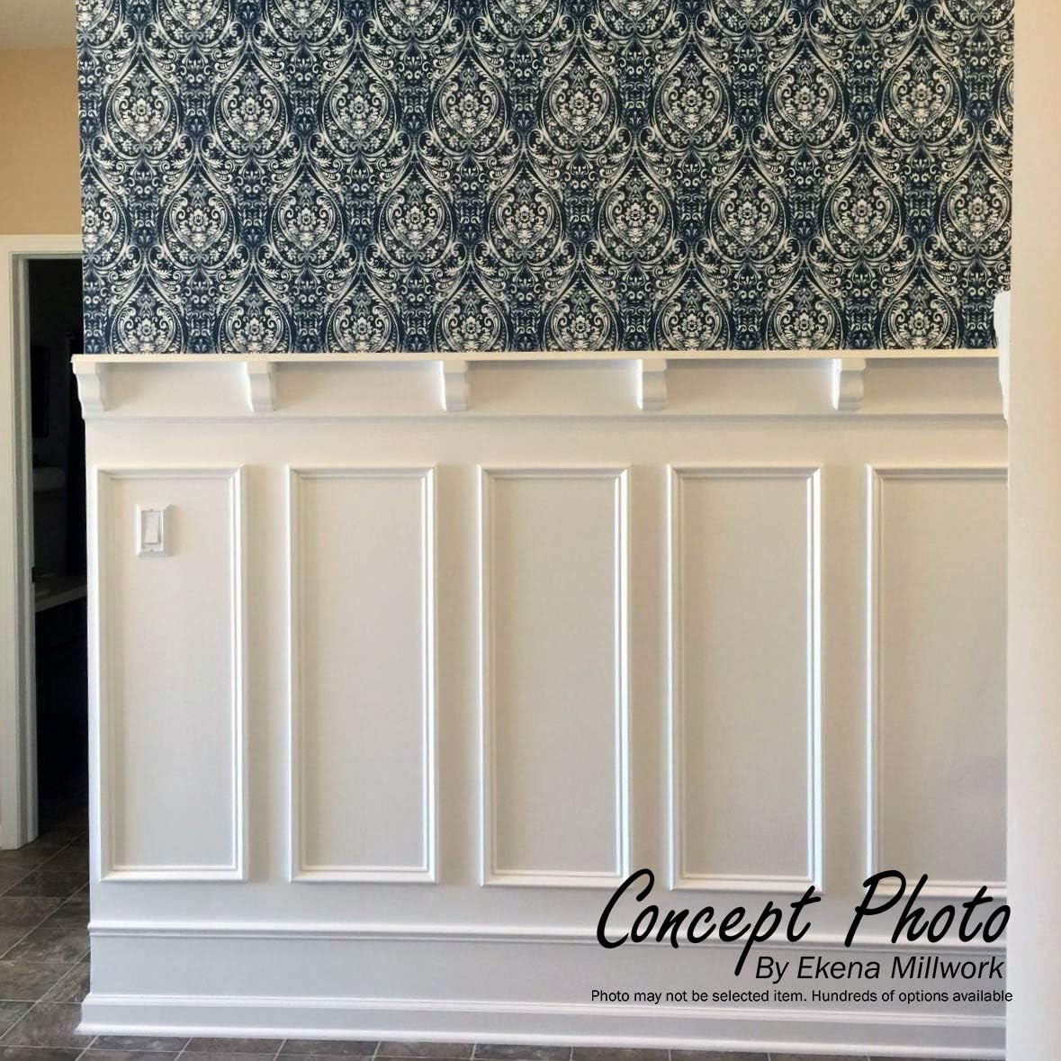 Ekena Millwork PML09X26ST Stockport Premoulded Panel Moulding Frames, 8 5/8"W x 26"H, Primed | Amazon (US)