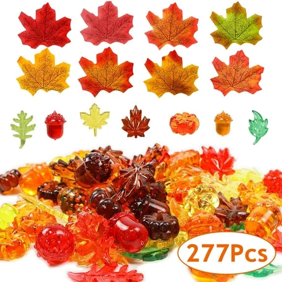 Fall Craft Supplies Fall Basket Filler Autumn Decorations Fall Vase Filler Acrylic Pumpkin Fake M... | Walmart (US)