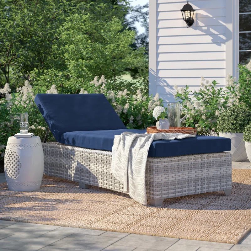 Falmouth Outdoor Wicker Chaise Lounge | Wayfair North America