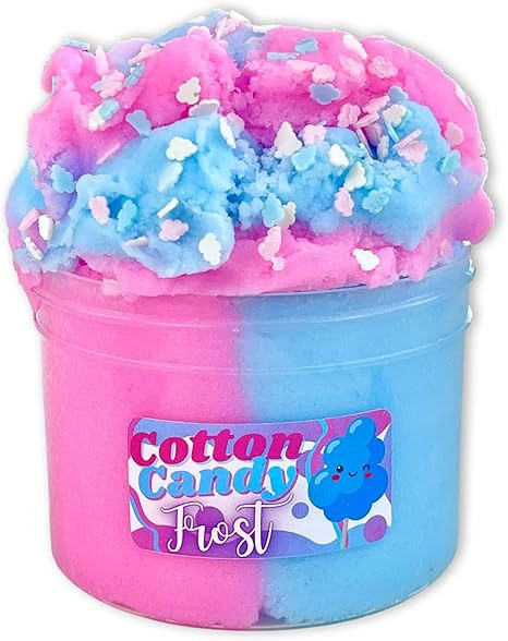 Cotton Candy Frost (8oz) - ICEE Textured Slime - Handmade in USA - Dope Slimes, Blue Pink | Amazon (US)