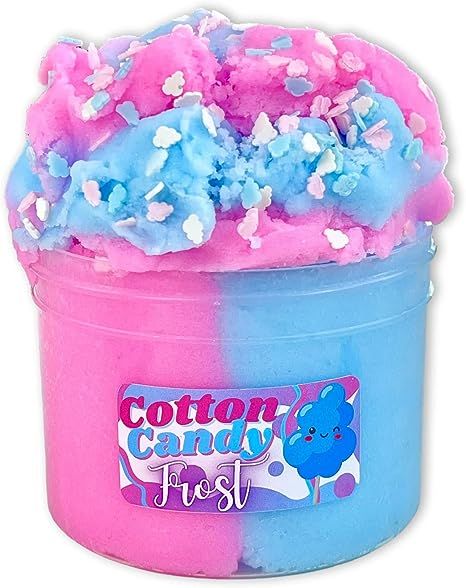 Cotton Candy Frost (8oz) - ICEE Textured Slime - Handmade in USA - Dope Slimes, Blue Pink | Amazon (US)
