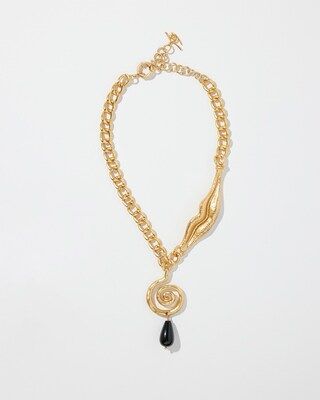 Onyx Swirl Y-necklace | Chico's