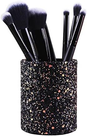Bling Sequins Makeup Brush Holder, Cute Glitter Vanity Decor Organizer, Cosmetic Brushes Comb Pen... | Amazon (US)