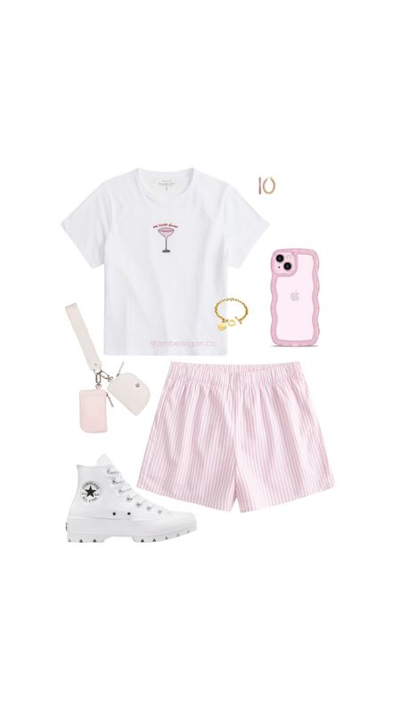 Poplin boxer shorts, baby tee, converse, comfortable spring summer outfit 

#LTKfindsunder50 #LTKstyletip #LTKshoecrush