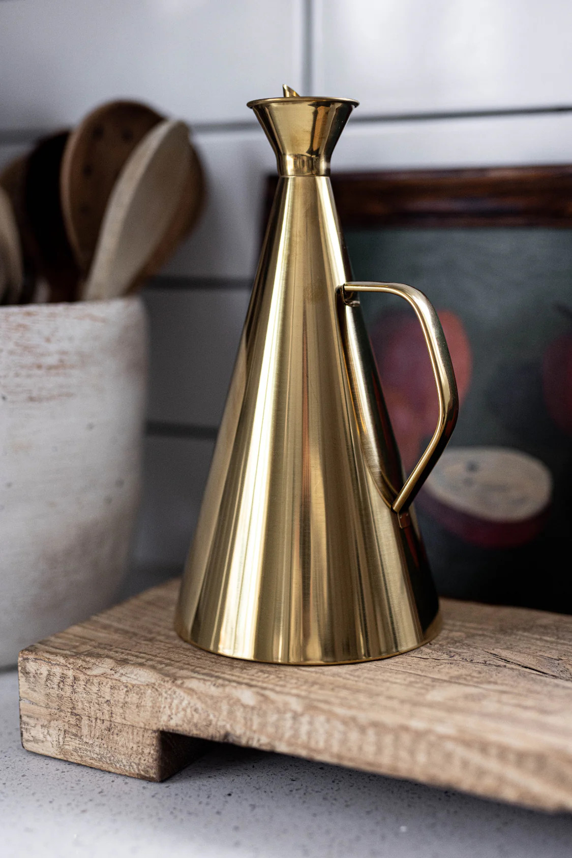 Gold Stainless Steel Olive Oil Dispenser | Luxe B Co