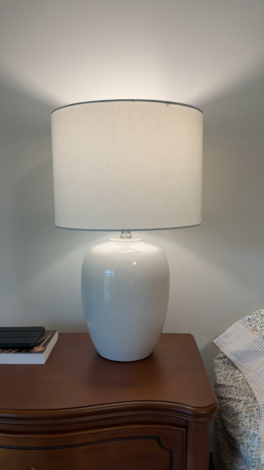 I love the new lamp I got for my nightstand. It’s a nice cream color and a great size  

#LTKHome #LTKSaleAlert #LTKFindsUnder100