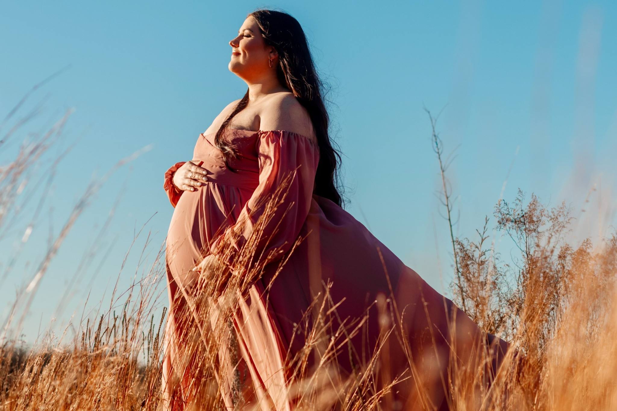 The most beautiful plus size maternity dress ✨☀️ This dress laces up in the back, so get your true to size, because you can make it as tight or loose as you need!! I am wearing a size 3XL in DUSTY ROSE 🤍 the most beautiful dusty pink color!

#LTKPlusSize #LTKBump #LTKStyleTip
