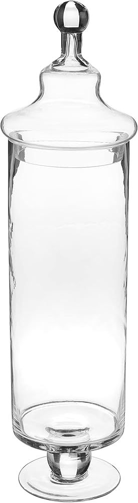 4" Dx17 Clear Apothecary Jar, 4" by 17", White | Amazon (US)