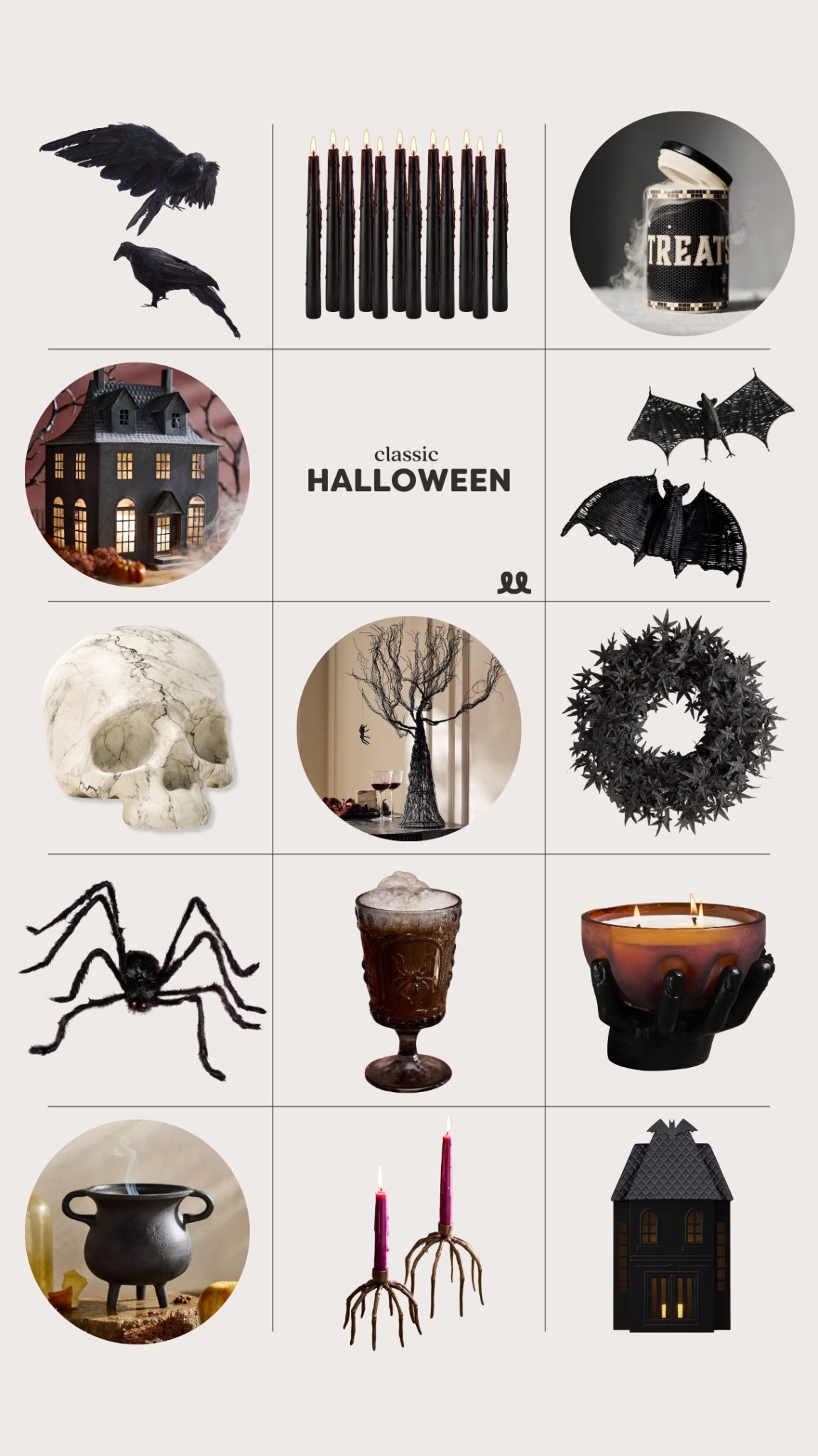 These classic Halloween items add to the mystique of any indoor space it should last for years.

#LTKHome #LTKHalloween