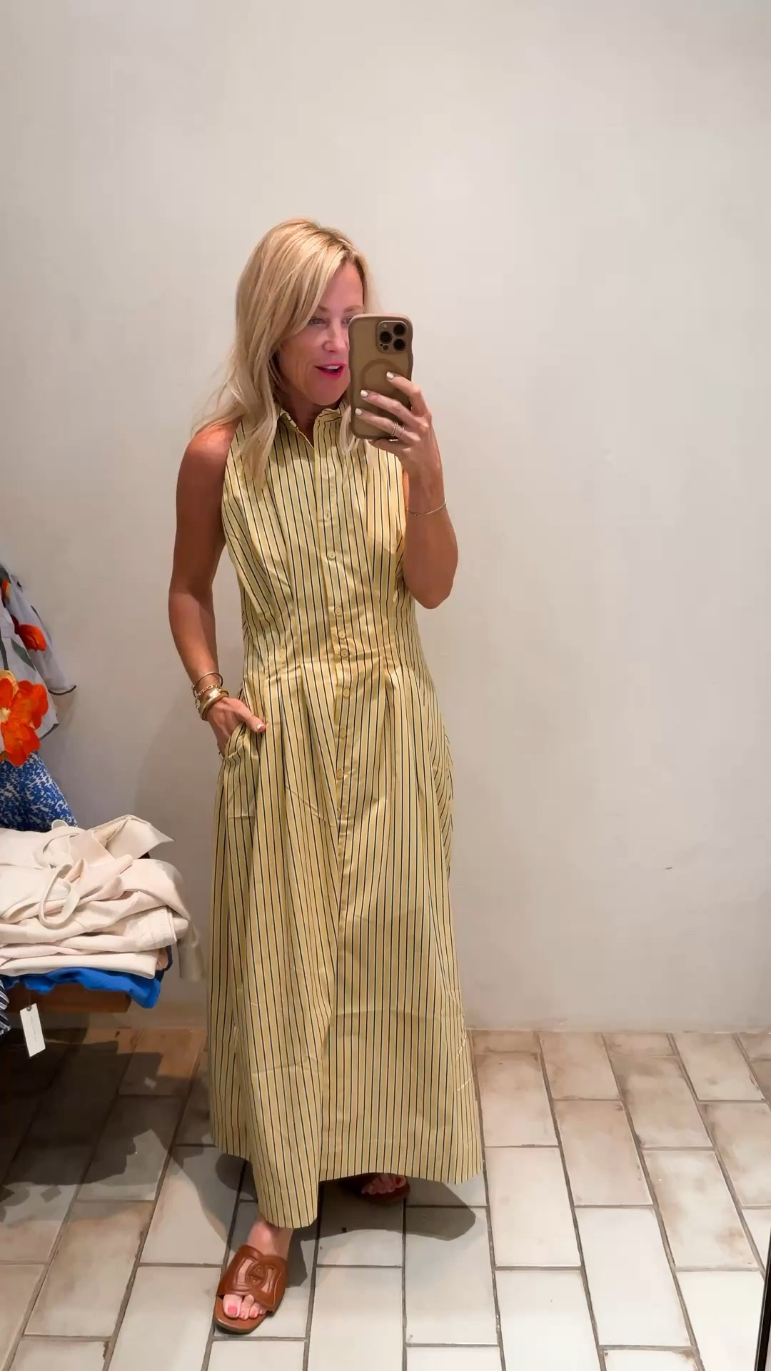 How fun is this yellow pinstripe shirt dress? Obsessed!
Dress: XS (size down)

#LTKootd #LTKOver40 #LTKSeasonal