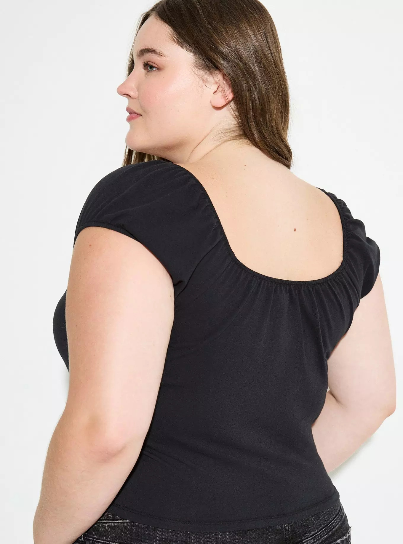 LoveSick Bubble-Sleeve Knit Top | Torrid (US & Canada)