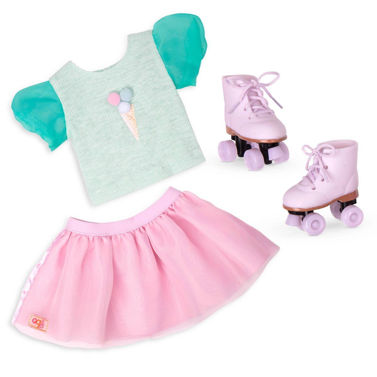 Our Generation Ice Cream Outfit with Roller Skates for 18" Dolls - Scoopalicious | Target