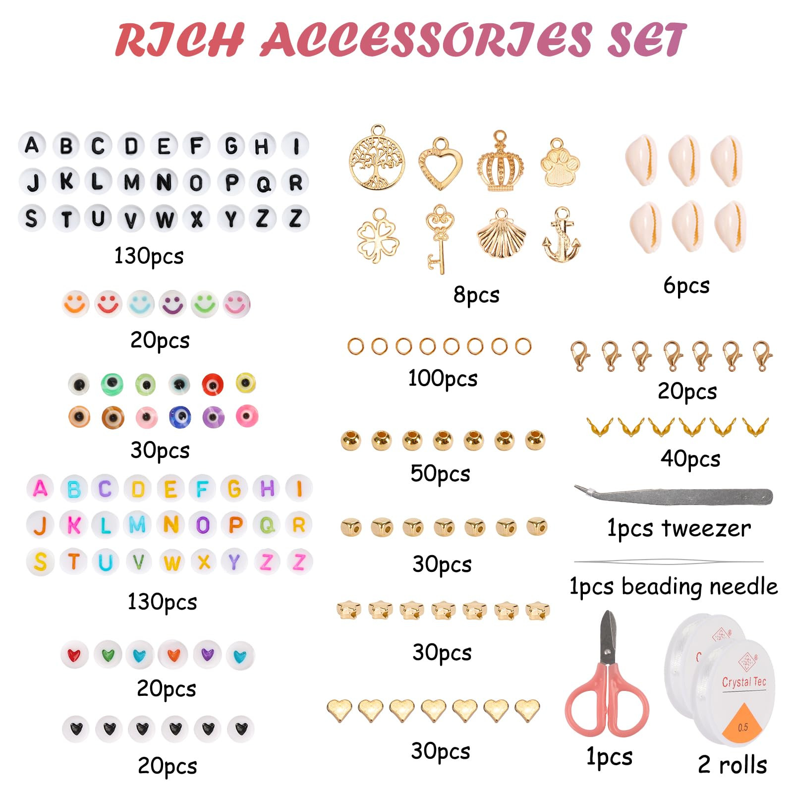 QUEFE 62000pcs 120 Colors Glass Seed Beads for Jewelry Making, 2mm Mini Beads with Accessories Fr... | Amazon (US)