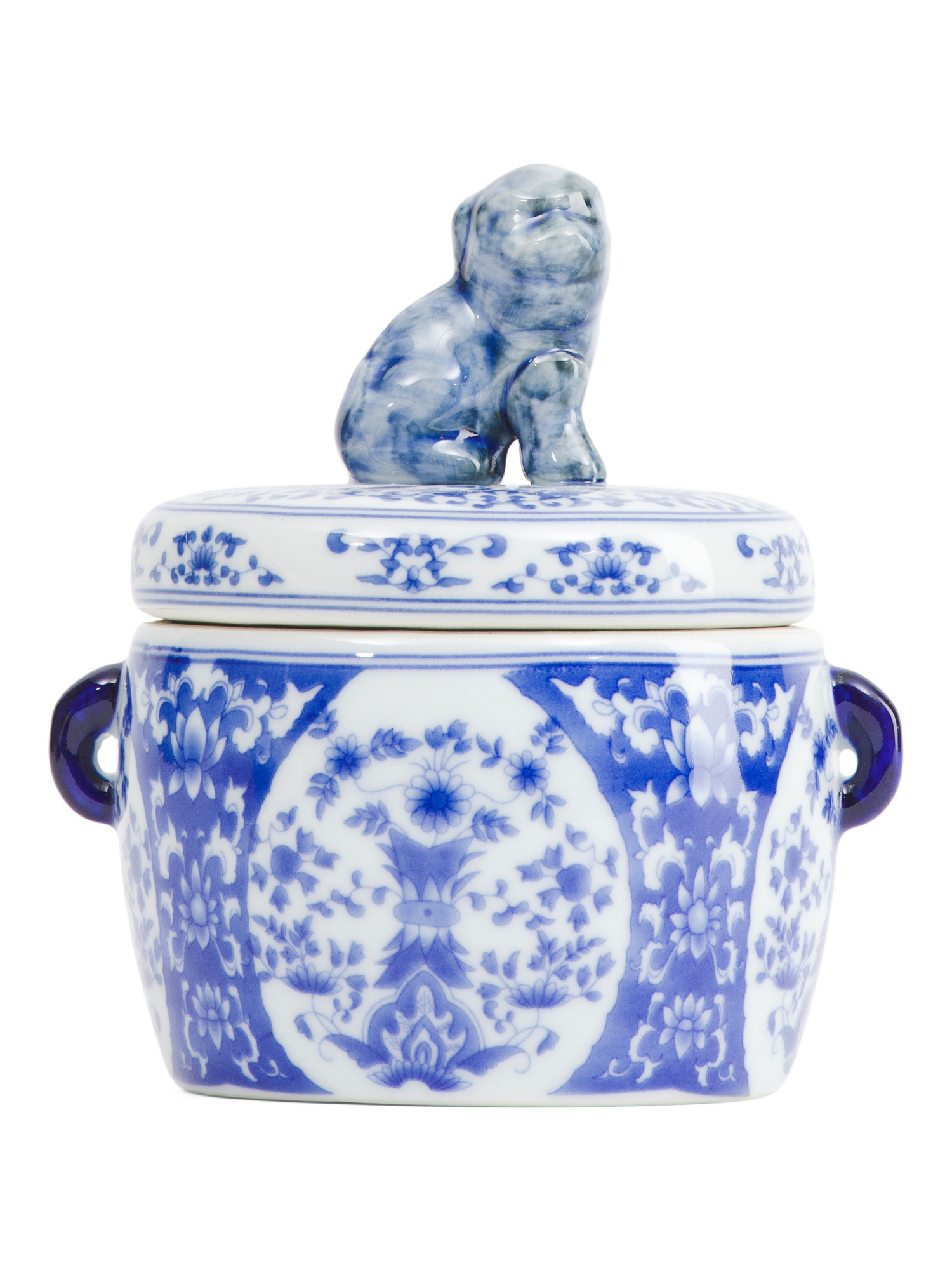 Porcelain Caton Foo Dog Jar | TJ Maxx