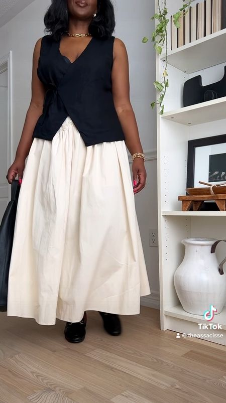 Maxi skirt outfit 