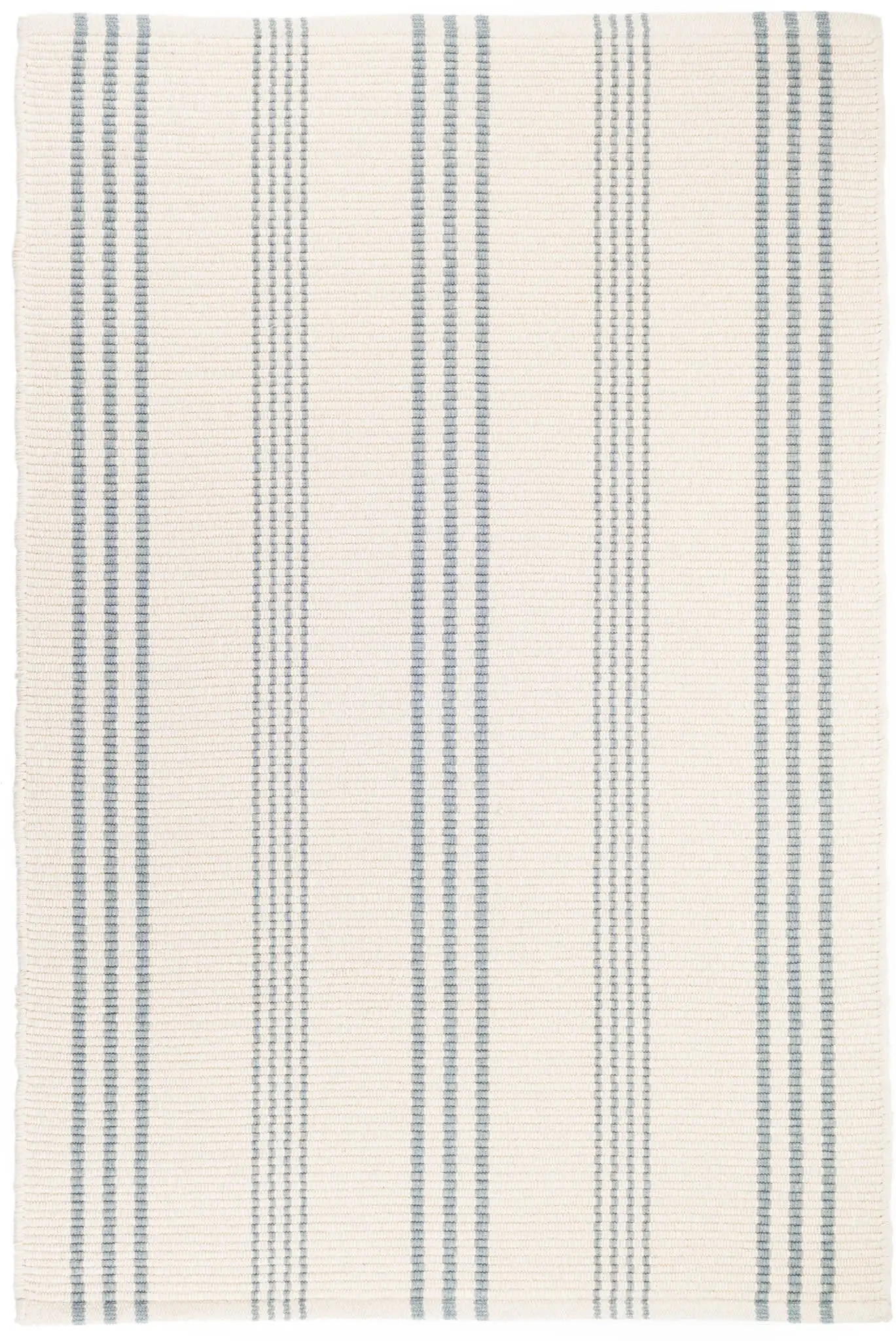 Swedish Stripe Handwoven Cotton Rug | Blue | Rugs USA