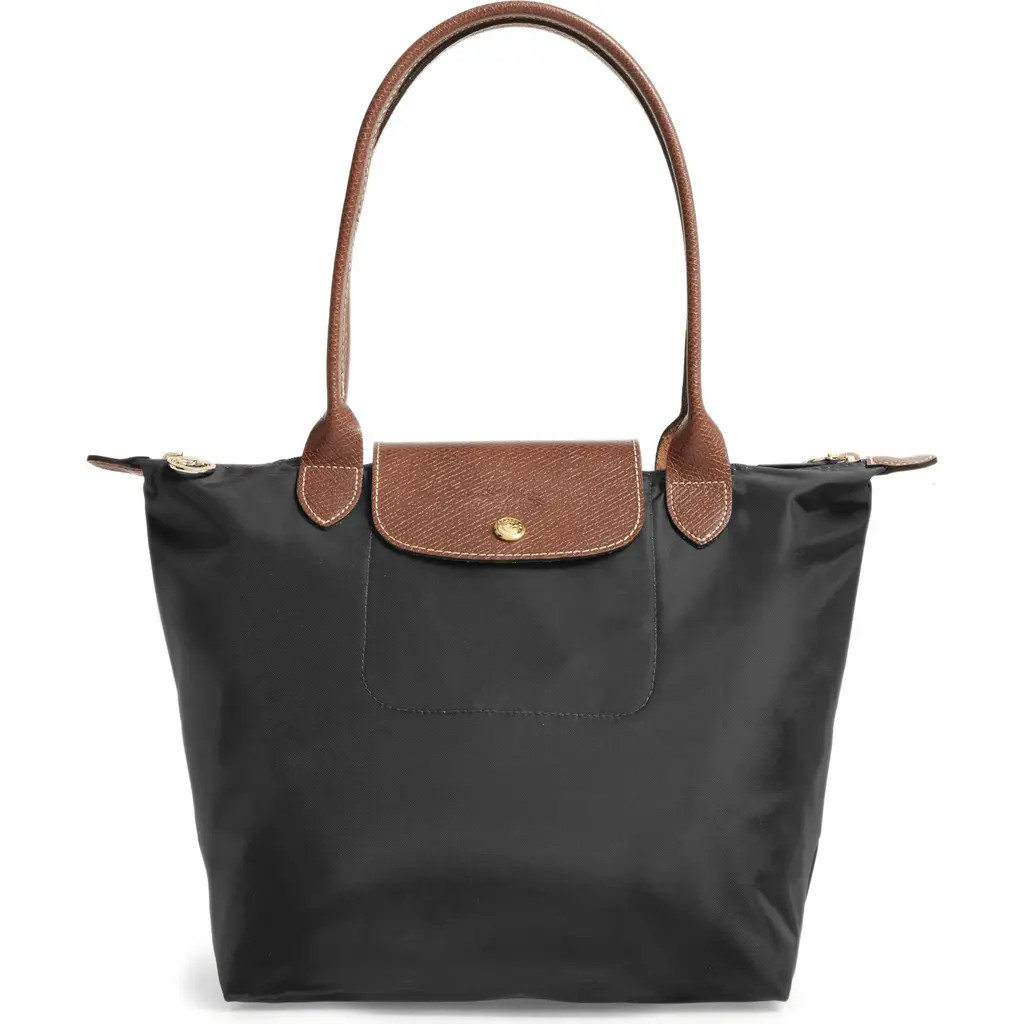 Longchamp Medium Le Pliage Nylon Shoulder Tote in Black at Nordstrom | Nordstrom