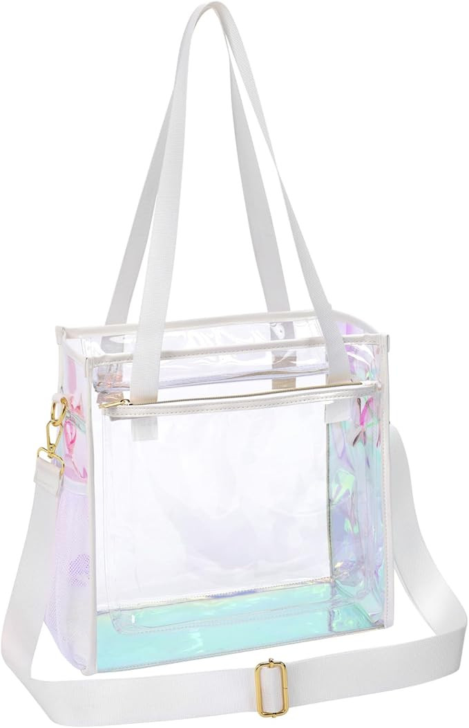 PACKISM Clear Bag for Stadium Events 12x6x12 - Stadium Approved Clear Tote Bag for Sport Events G... | Amazon (US)