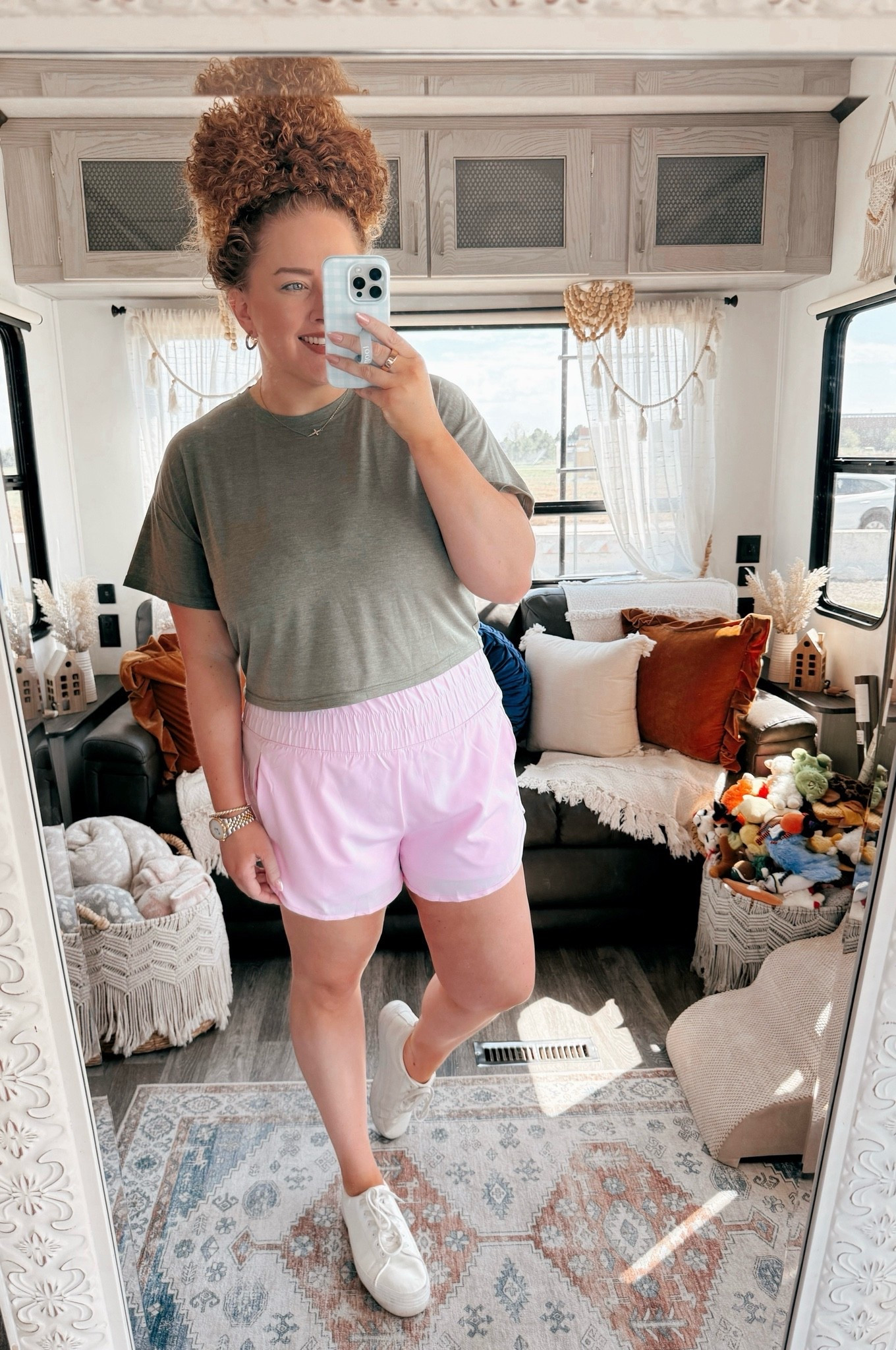 Pops of pink + comfy basics = the cutest spring/summer combo 💖 Linked this whole amazon look from head to toe ✨ amazon fashion | amazon outfit | spring outfit | summer outfit | athletic outfit | casual everyday look | sporty chic | pink athletic shorts | high waisted shorts | green crop top | platform sneakers | comfy casual outfit | amazon finds | vacation outfit | walking outfit | trendy casual style | colorful outfit inspo | effortless style | everyday fashion | cute comfy outfit 💖

#LTKgrwm #LTKootd #LTKdayinmylife